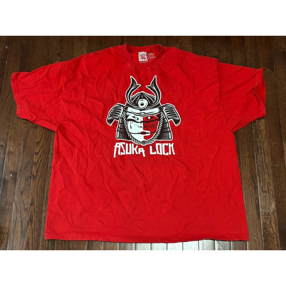 ASUKA‎ WWE WRESTLING T Shirt Mens 4XL Red Key to Evolution Asuka Lock